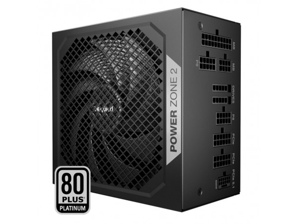 Napajalnik - 850W be quiet! Power Zone 2 80Plus Platinum 94,1% ATX 3.1 (Gen5) Modular 140mm črna (BP007EU)