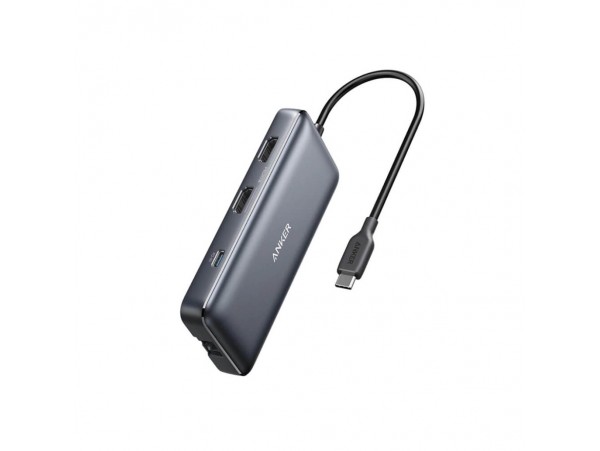 Priklopna postaja USB-C => Anker PowerExpand 553 8v1 2x HDMI 2xUSB3.1 1xUSB-C 85W 1xLAN Čitalec kartic (A83800A1)
