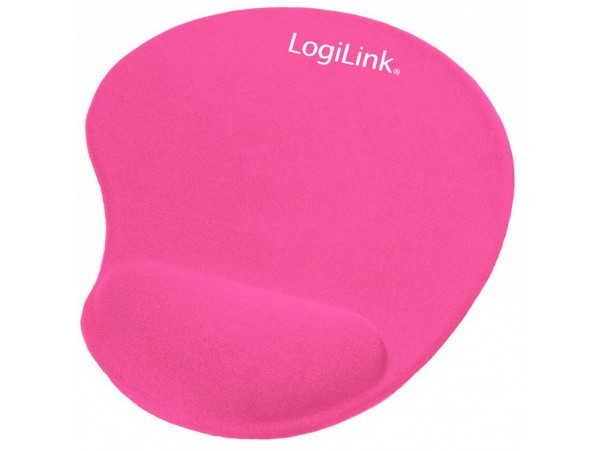 Podloga za miško z gelom ergonomska LogiLink MousePad roza (ID0027P)