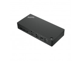 Priklopna postaja USB-C => Lenovo ThinkPad Universal 2xDisplayPort HDMI 3xUSB3.2 2xUSB2.0 USB-C 90W 1xRJ45 Stikalo za vklop (40AY0090EU)