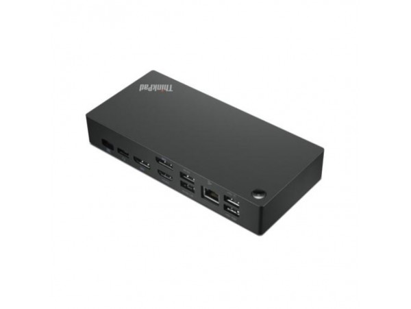 Priklopna postaja USB-C => Lenovo ThinkPad Universal 2xDisplayPort HDMI 3xUSB3.2 2xUSB2.0 USB-C 90W 1xRJ45 Stikalo za vklop (40AY0090EU)