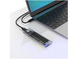 Ohišje za SSD disk M.2 => USB-C PCIe NVMe USB 3.1 Gen2 Type-C Orico - črn (TCM2-C3-BK-BP)