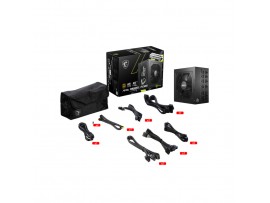 Napajalnik - 850W MSI MAG A850GL Gold 80Plus Gold 90% ATX 3.0 (Gen5) Modular 120mm črna (306-7ZP8A11-CE0)