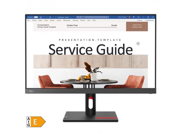 Monitor Lenovo 60,5 cm (23,8") S24i-30 1920x1080 100Hz IPS 4ms VGA HDMI  sRGB99% ThinkVision