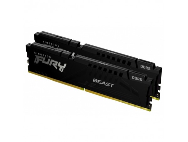 DDR5 32GB 5600MHz CL40 KIT (2x16GB) Kingston Fury Beast XMP3.0 1,25V črna (KF556C40BBK2-32)