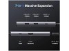 Priklopna postaja USB-C => Ugreen 1xHDMI 2xUSB3.0 USB-C 100W RJ45 čitalec kartic SD/microSD/TF (15531)