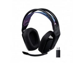Slušalke brezžične Logitech naglavne z mikrofonom USB G535 črne LightSpeed (981-000972)