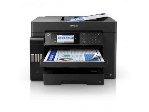 Tiskalnik multifunkcijski brizgalni barvni Epson EcoTank Office Pro A3 L15150 A3 duplex tisk duplex skeniranje faks USB LAN WiFi 25ppm (C11CH72402)