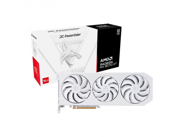 Grafična kartica AMD RX9070 XT PowerColor Hellhound Spectral Bela - 16GB GDDR6  | 1xHDMI 2.1 3xDisplayport 2.1a (RX9070XT 16G-L/OC/WHITE)