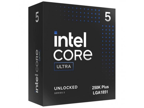 Procesor Intel LGA1851 Ultra 5 250K Plus 18C/18T 3,3GHz/5,3GHz BOX 125W/159W grafika Intel Xe brez hladilnika