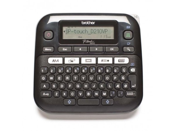 Tiskalnik za nalepke Brother PT D210VP QWERTY napajalni adapter s kovčkom