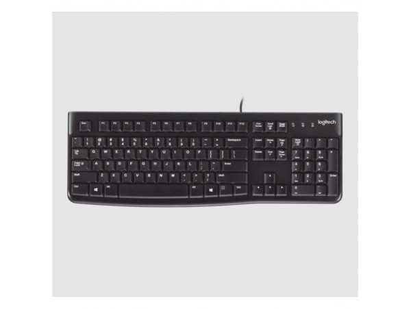 Tipkovnica Logitech K120 USB črna US OEM (920-002479)