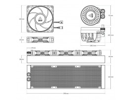 Vodno hlajenje Arctic Liquid Freezer III Pro - 360mm ARGB črna (ACFRE00184A)