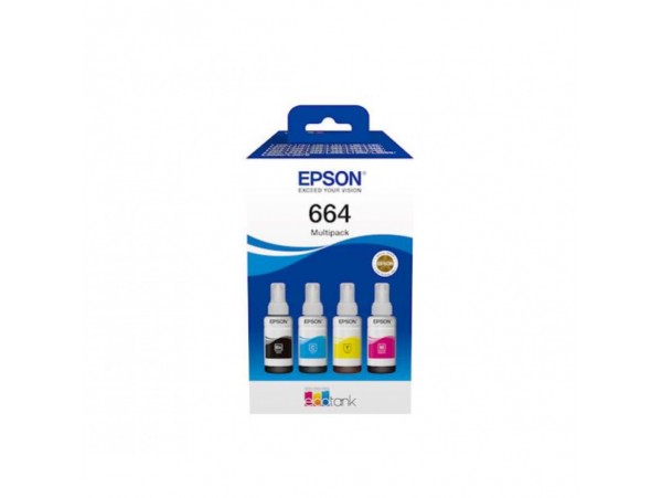 ČRNILO EPSON T 664 4x KOMPLET STEKLENIČKA 70 ML L100,L200,L210,L300... (C13T66464A)