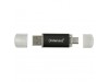 Spominski ključek 32GB USB 3.2/USB-C Intenso Twist Line 70MB/s - plastičen/s pokrovčkom/črn (3539490)
