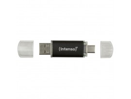 Spominski ključek 32GB USB 3.2/USB-C Intenso Twist Line 70MB/s - plastičen/s pokrovčkom/črn (3539490)