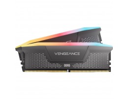 DDR5 64GB 6000MHz CL40 KIT (2x32GB) Corsair RGB Vengeance RS XMP3.0 EXPO 1,4V Gaming črna (CMG64GX5M2D6000Z40)