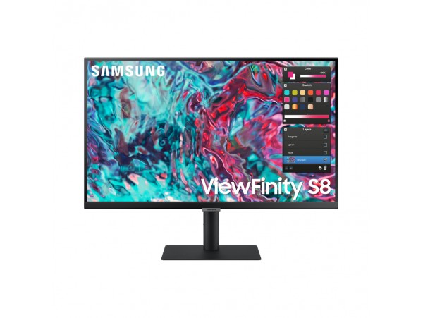 Monitor Samsung 68,6 cm (27,0") S27B800TGU 3840x2160 IPS 5ms HDMI 2xThunderbolt4 90W 3xUSB3.0 Pivot  sRGB99% RJ45 HDR10 ViewFinity S8