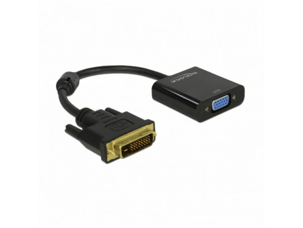 Adapter DVI (m) => VGA (ž) 24+1 pin Delock aktivni (65658)