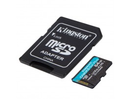 Spominska kartica SDXC 64GB Kingston GO 200MB/s/100MB/s U3 V30 UHS-I A2 +adapter (SDCG4/64GB)