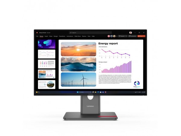 Monitor Lenovo 60,5 cm (23,8") P24Q-40 2560x1440 120Hz IPS 4ms HDMI DisplayPort USB-C DP-Out 3xUSB3.2  sRGB99% ThinkVision