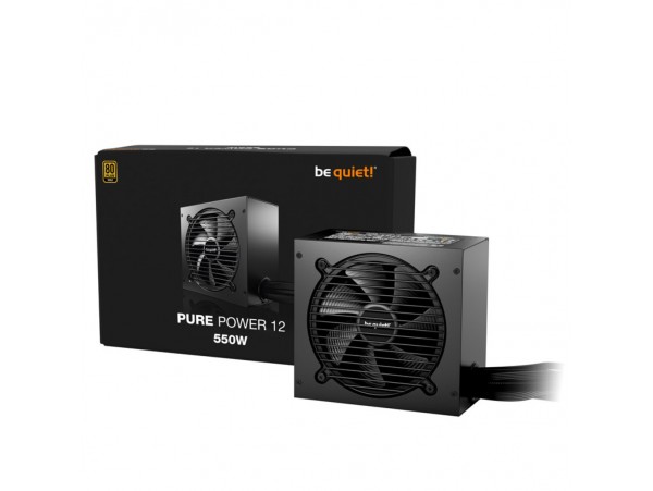 Napajalnik - 550W be quiet! Pure Power 12 80Plus Gold 92,8% ATX 3.1 Non modular 120mm črna (BP001EU)