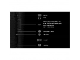 TV sprejemnik TCL 85,0" 215,9 cm 85P8L 3840x2160 QD Mini LED Google TV 4xHDMI USB BT WiFi Airplay2 Miracast  HDR10+