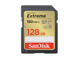 Spominska kartica SDXC 128GB Sandisk Extreme 90MB/s/180MB/s U3 V30 UHS-I A2 (SDSDXVA-128G-GNCIN)