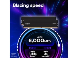 DDR5 128GB 6000MHz CL46 KIT (2x64GB) Crucial Pro 1,1V PC, Server črna (CP2K64G56C46U5)