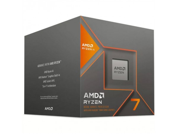 Procesor AMD AM5 Ryzen 7 8700G 8C/16T 4,2/5,1GHz BOX 65W grafika Radeon Wraith Stealth hladilnik