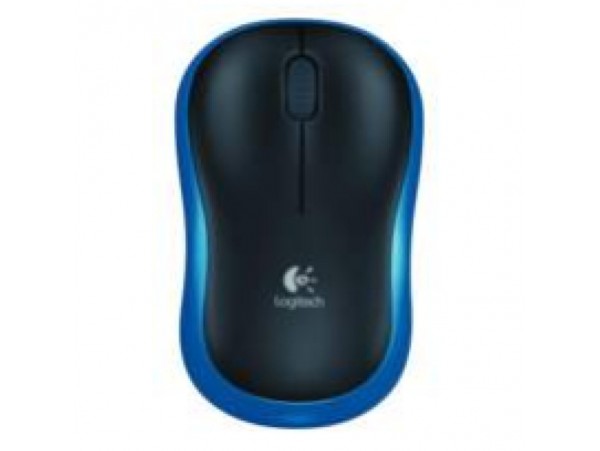 Miš Logitech brezžična M185 za notesnike modra nano (910-002236)