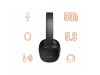 Slušalke brezžične Manta naglavne BT RYTMO ELEGANCE črne ANC Bluetooth (SLU-MAN-RYT-HDP1001BK)