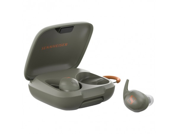 Slušalke brezžične Sennheiser ušesne z mikrofonom BT MOMENTUM SPORT True olivna (700306)