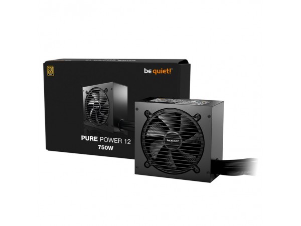 Napajalnik - 750W be quiet! Pure Power 12 80Plus Gold 92,8% ATX 3.1 Non modular 120mm črna (BP003EU)