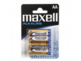 Baterijski vložek Alkalni 1,5V AA/LR6 4 kos MAXELL (mignon)