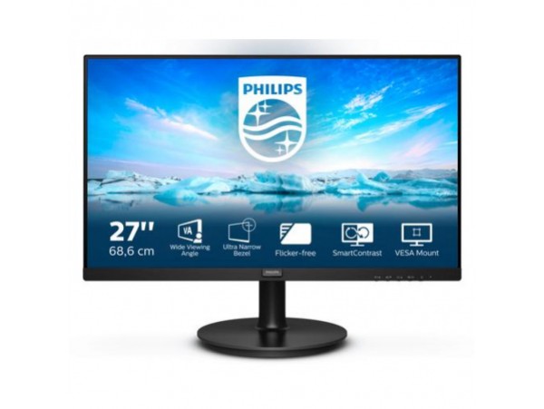 Monitor Philips 68,5 cm (27,0") 271V8LA 1920x1080 75hZ IPS 4ms VGA DVI HDMI zvočniki 2H AdaptiveSync