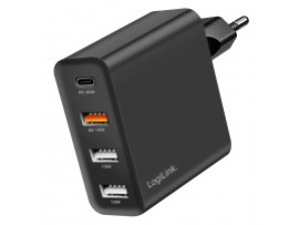 Hišni polnilec 110-240V => 1x USB-C 3x USB-A 48W LogiLink (PA0377)