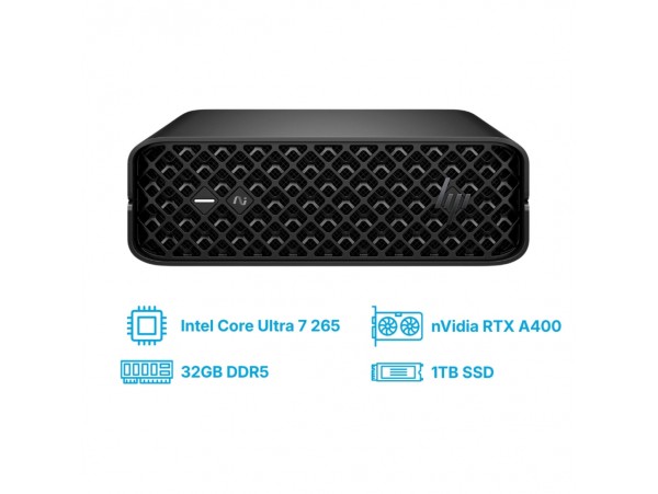 Delovna postaja HP Mini Z2 G1i Ultra 7-265/W880/32GB/1TB/Nvidia RTX A400 4xmDP /280W-89%/Win11Pro (A40NCET#ABB)