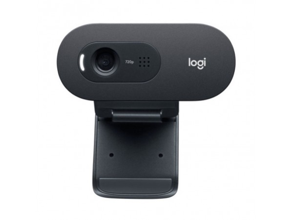 Spletna kamera Logitech C505 HD 720p 30FPS 60° USB-A črna mikrofon z redukcijo šuma (960-001364)