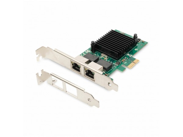 Mrežna kartica PCIe 2xRJ45 Digitus + Low Profile (DN-10132)
