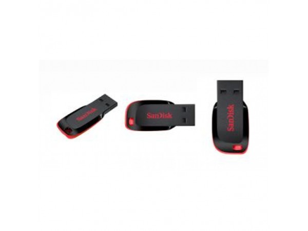 Spominski ključek 32GB USB 2.0 Sandisk Cruzer Blade 15MB/s - plastičen/brez pokrovčka/črn (SDCZ50-032G-B35)