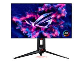 Monitor Asus 68,6 cm (27,0") PG27AQDP 2560x1440 Gaming 480Hz OLED 0,03ms 2xHDMI DisplayPort 2xUSB3.2 Pivot  DCI-P3-99% FreeSync Premium G-Sync Compatible HDR400 ROG Swift Delta E<2 calibration