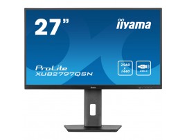 Monitor Iiyama 68,6 cm (27,0") XUB2797QSN-B2 2560x1440 100Hz IPS 1ms HDMI DisplayPort USB-C 65W DP-Out 4xUSB3.2 Pivot Zvočniki  sRGB99% RJ45 ProLite