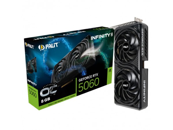 Grafična kartica nVidia RTX5060 Palit Infinity 2 OC - 8GB GDDR7 (NE75060V19P1-GB2063L)