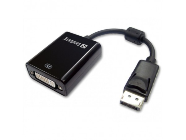 Adapter DisplayPort (m) => DVI (ž) 20cm Sandberg