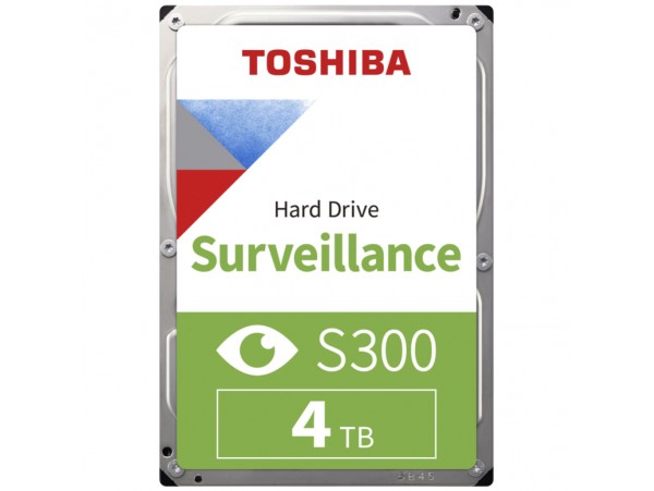 Toshiba 8.9cm (3.5") 4TB SATA3 Surv. S300 Green 5900 RPM intern