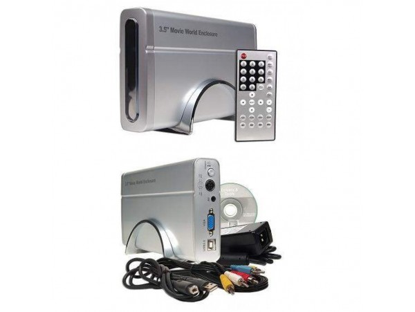 Ohišje za trdi disk 3,5 USB 2.0 DivX ATA