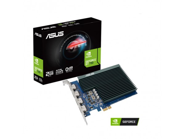 Grafična kartica nVidia GT730 Asus GT 730 - 2GB DDR5 - passivno hlajenje (90YV0H20-M0NA00)