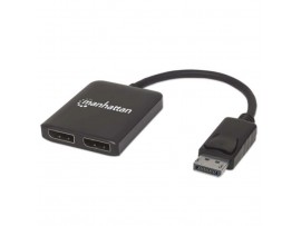 Adapter DisplayPort(m)=> 2x DisplayPort(ž) v1.2 4K@30Hz MST (207768)