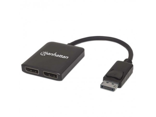 Adapter DisplayPort(m)=> 2x DisplayPort(ž) v1.2 4K@30Hz MST (207768)